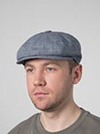 Кепка FREDRIKSON арт. 3005-284/15 (голубой / оранжевый)